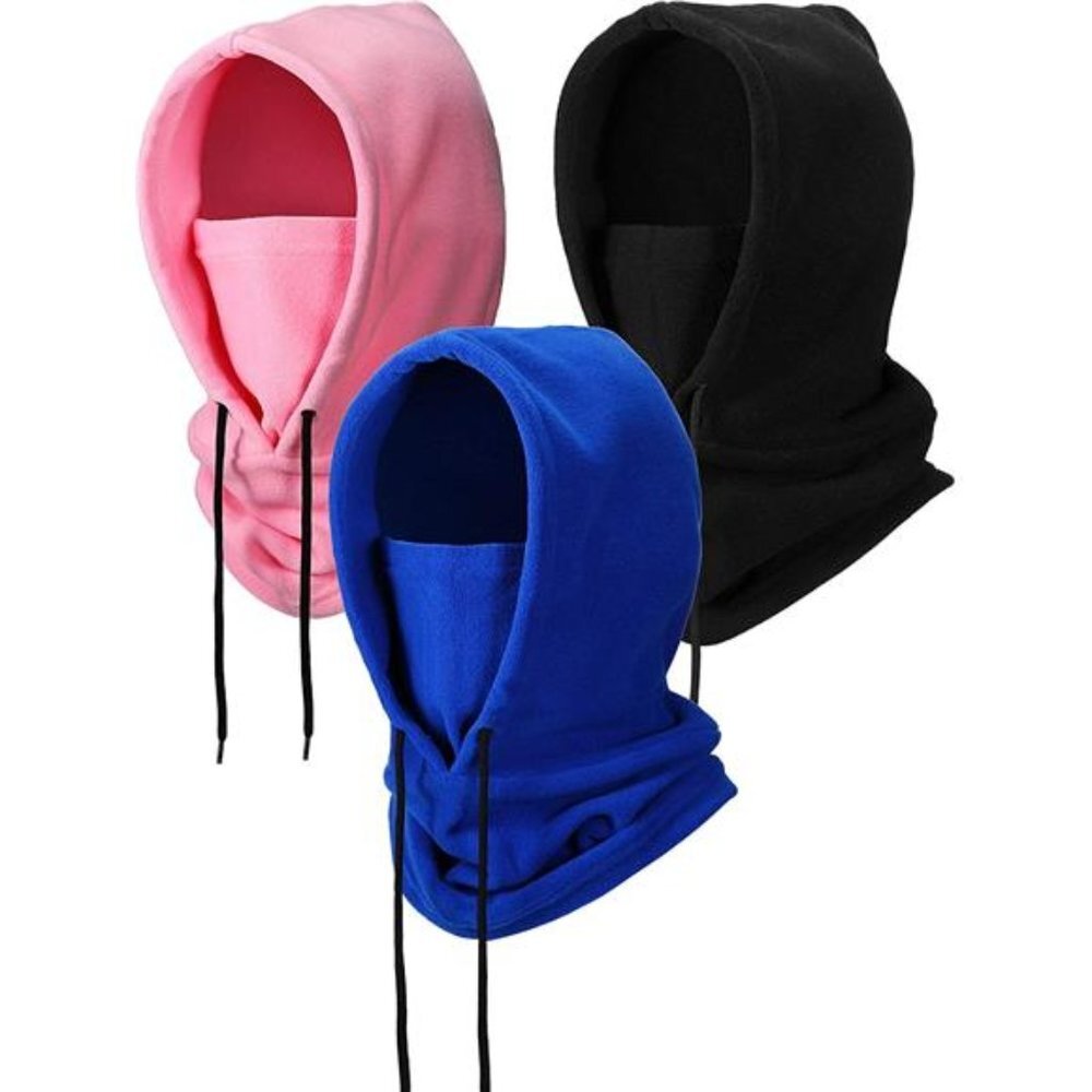 3Pcs Women's Winter Fleece Balaclava Ski Tactical Heavyweight - Picture 1 of 6
